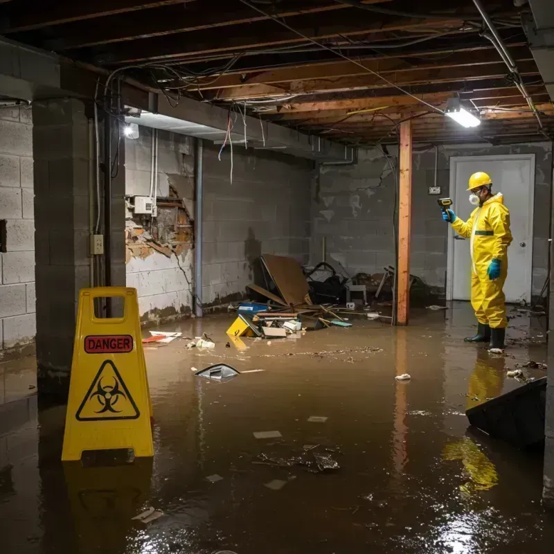 Flooded Basement Electrical Hazard in West Babylon, NY Property